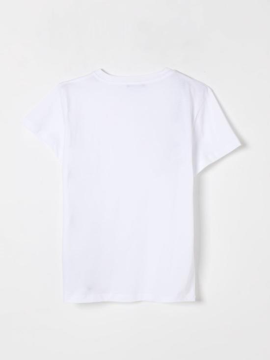 25FW [키즈] 발망 티셔츠 BW8A81Z0082 100 White - BALMAIN