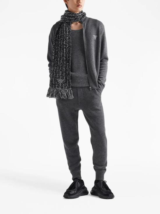  프라다 집업 니트 UMG245S23211LM grey - PRADA