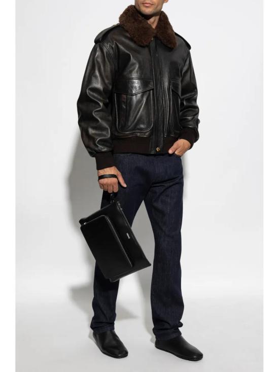  베르사체 가죽 자켓 10167301A11851 - VERSACE