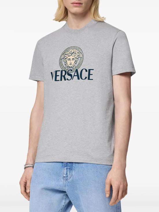  베르사체 반팔 티셔츠 10142261A10088 grey - VERSACE