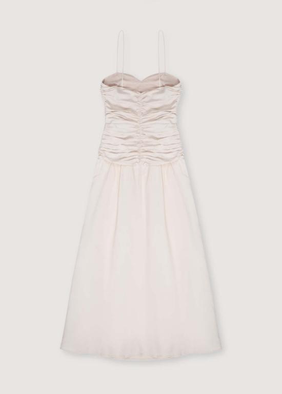  더뉴소사이어티 롱 원피스 뉴 소사이어티 에로스 롱드레스 스톤 - THE NEW SOCIETY