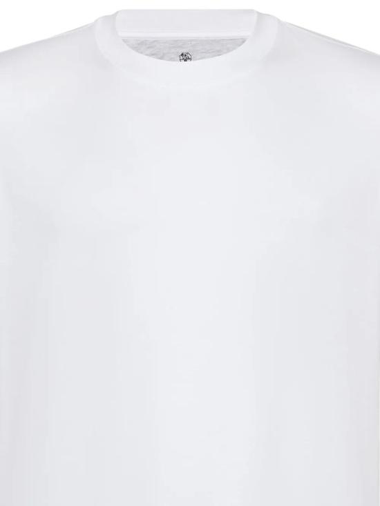  브루넬로 쿠치넬리 반팔 티셔츠 M0B131308C6159 chalk - BRUNELLO CUCINELLI