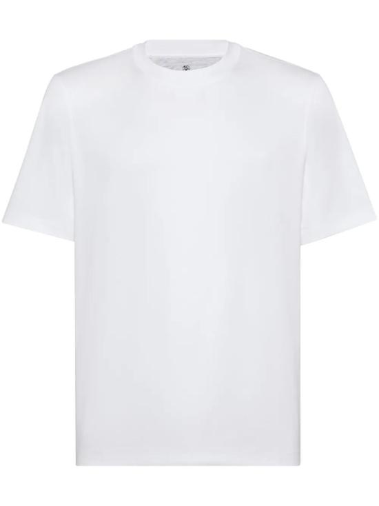  브루넬로 쿠치넬리 반팔 티셔츠 M0B131308C6159 chalk