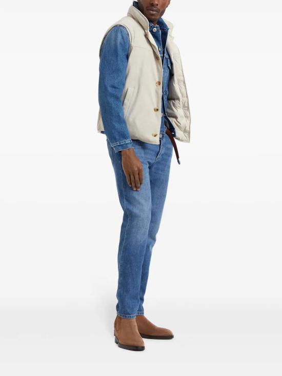  브루넬로 쿠치넬리 스웨터 M2200100COP71 blue - BRUNELLO CUCINELLI