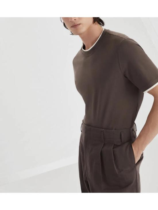  브루넬로 쿠치넬리 반팔 티셔츠 M0B137427CAG04 - BRUNELLO CUCINELLI