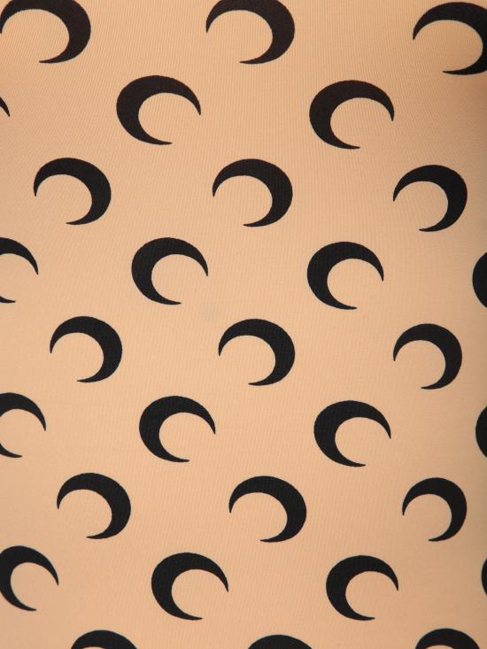 26SS 마린세르 문 프린티드 저지 세컨드 스킨 하이넥 탑 WTS005A CJER0001 TA10 Beige - MARINE SERRE