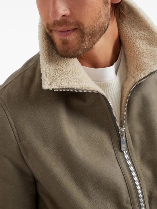  브루넬로 쿠치넬리 무톤 MPMTU1737CXS56 khaki - BRUNELLO CUCINELLI