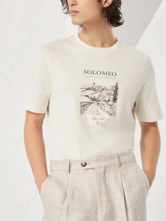  브루넬로 쿠치넬리 반팔 티셔츠 M0B138454C2832 - BRUNELLO CUCINELLI