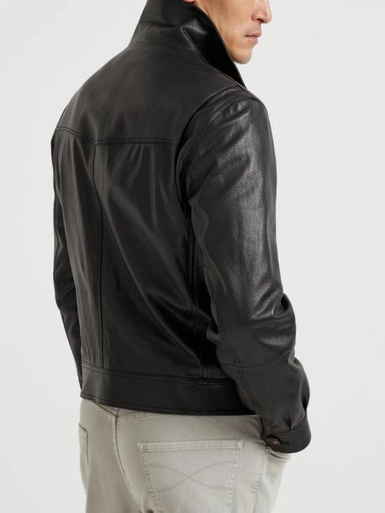  브루넬로 쿠치넬리 가죽 자켓 MPMEM2025C101 - BRUNELLO CUCINELLI