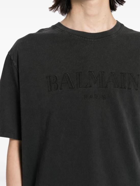  발망 반팔 티셔츠 DH1EG010BC72 dark grey - BALMAIN