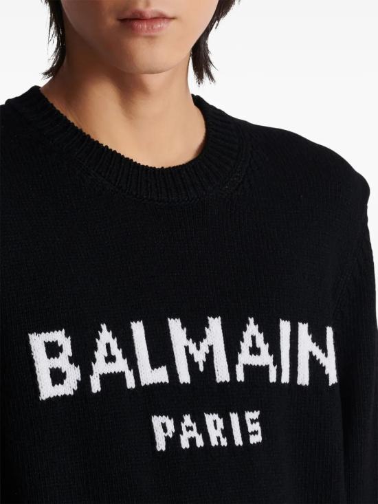  발망 스웨터 DH1KD000KG97 black - BALMAIN
