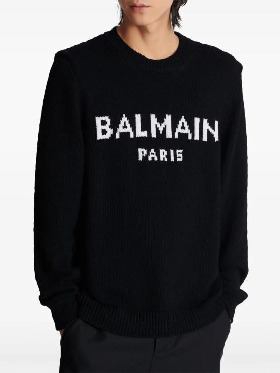  발망 스웨터 DH1KD000KG97 black - BALMAIN