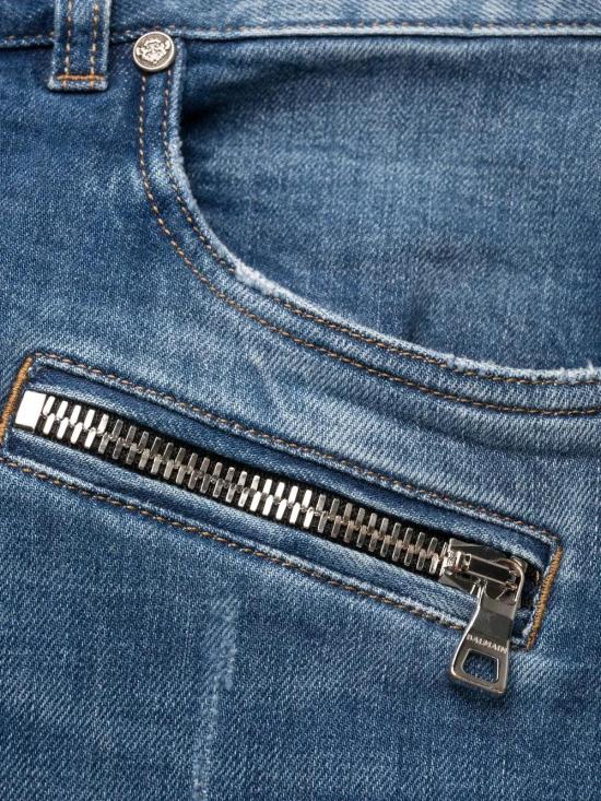  발망 데님 팬츠 YH1MG005DB68 - BALMAIN