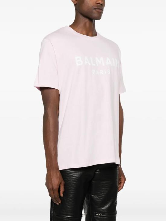  발망 반팔 티셔츠 DH1EG000BB73 pink - BALMAIN
