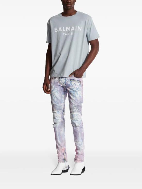  발망 반팔 티셔츠 DH1EG000BB73 grey - BALMAIN