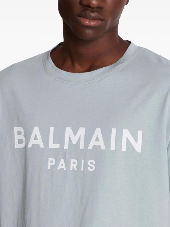  발망 반팔 티셔츠 DH1EG000BB73 grey - BALMAIN