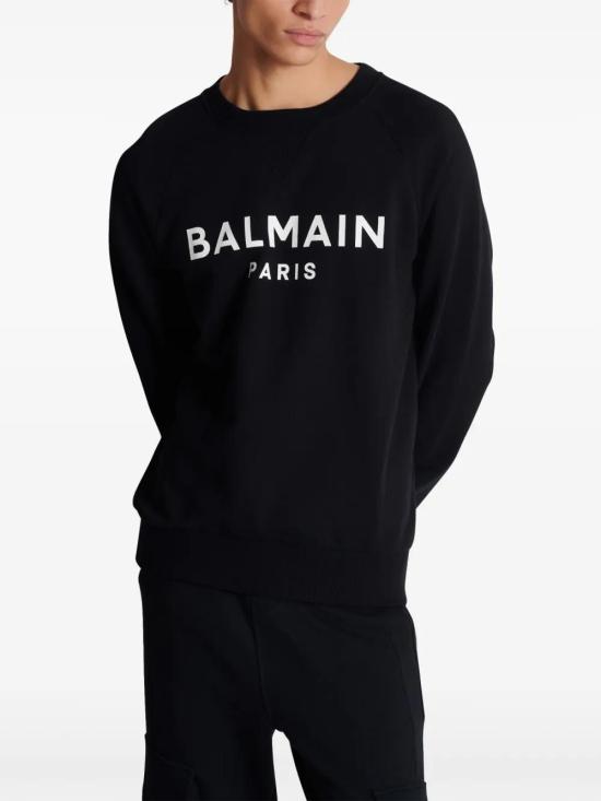  발망 긴팔 티셔츠 DH1JQ005BB65 black - BALMAIN