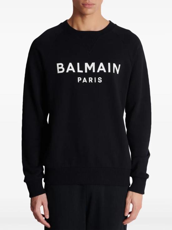  발망 긴팔 티셔츠 DH1JQ005BB65 black - BALMAIN