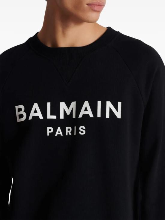  발망 긴팔 티셔츠 DH1JQ005BB65 black - BALMAIN