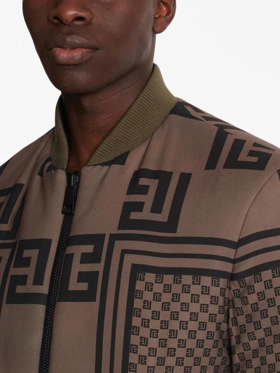  발망 봄버 자켓 BH0TF505XH63 coffee - BALMAIN