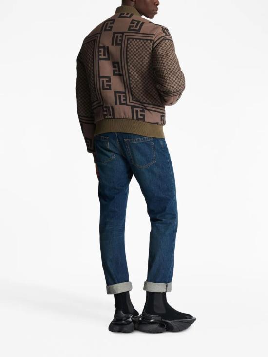  발망 봄버 자켓 BH0TF505XH63 coffee - BALMAIN