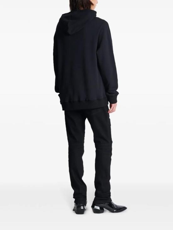  발망 후드 티셔츠 EH1JT240PC70 black - BALMAIN