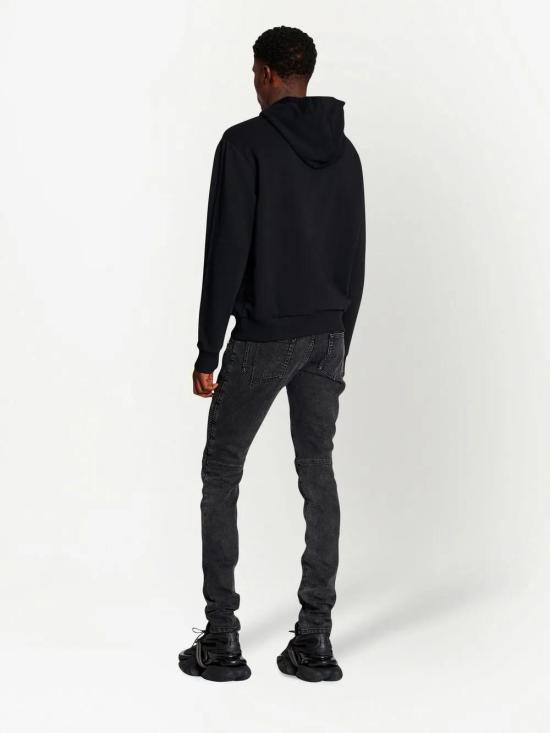  발망 후드 티셔츠 CH1JR002BB65 black - BALMAIN