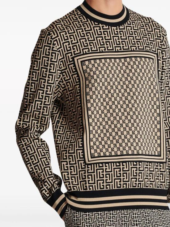  발망 스웨터 CH1KD000KF79 beige - BALMAIN