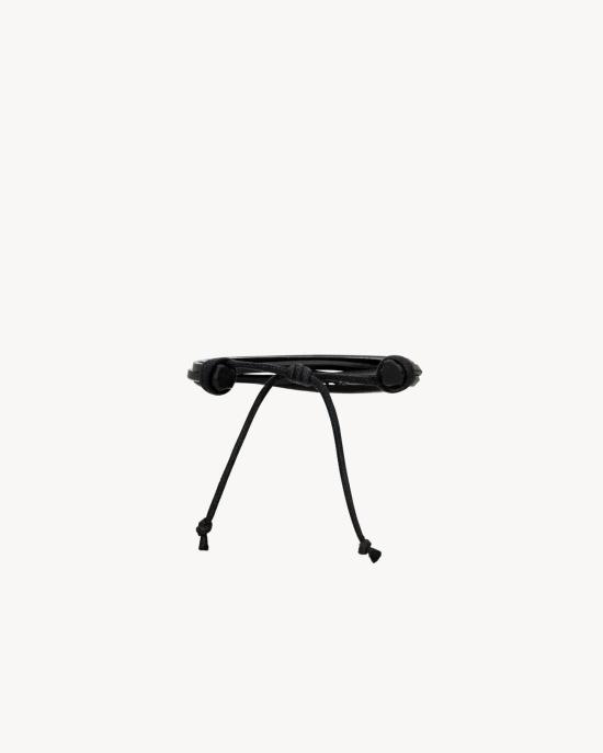 25SS 생로랑 브레이슬릿 820441AAEKE BLACK - SAINT LAURENT