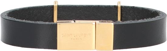 25SS 생로랑 브레이슬릿 7088150IH0J BLACK - SAINT LAURENT