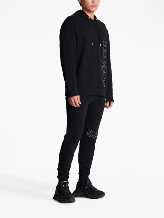  발망 후드 티셔츠 CH1JT046BC22 black - BALMAIN