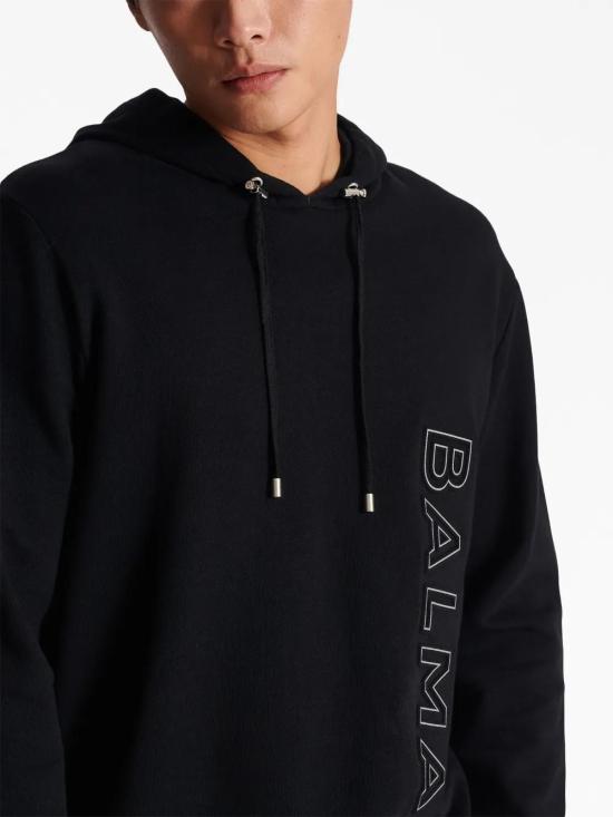  발망 후드 티셔츠 CH1JT046BC22 black - BALMAIN