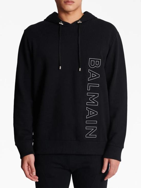  발망 후드 티셔츠 CH1JT046BC22 black - BALMAIN