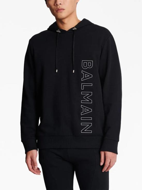  발망 후드 티셔츠 CH1JT046BC22 black - BALMAIN