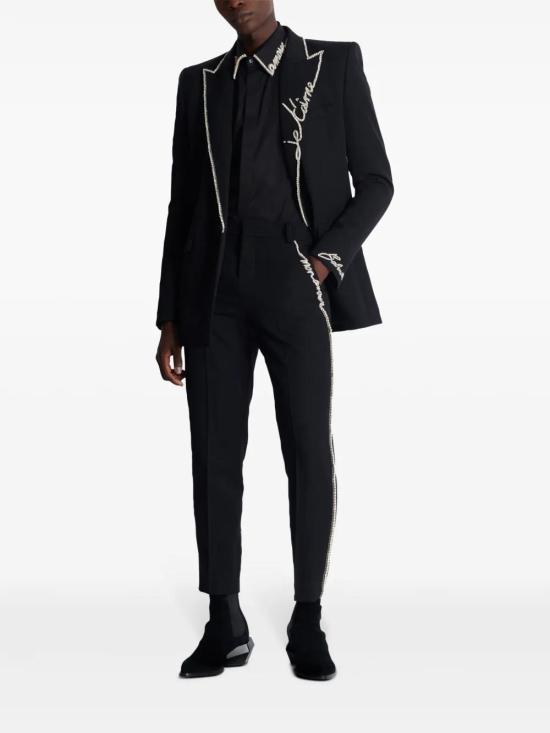  발망 긴팔 셔츠 EH1HS460CF43 black - BALMAIN