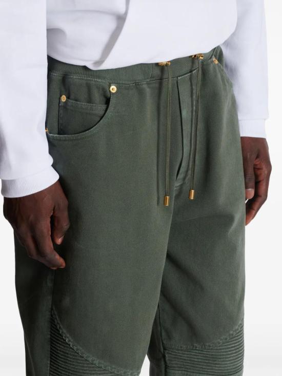  발망 트레이닝/조거 팬츠 EH1MD045DF43 khaki - BALMAIN