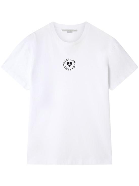 25FW 스텔라 맥카트니 반팔 티셔츠 6J02733SPY53 9000 PURE WHITE