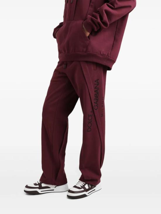  돌체앤가바나 트레이닝/조거 팬츠 GP10ZTG7O2L burgundy - DOLCE & GABBANA