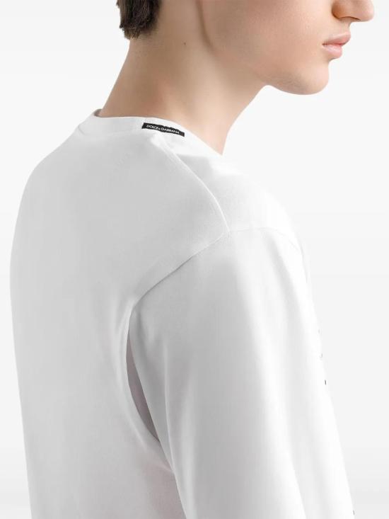  돌체앤가바나 반팔 티셔츠 G8PN9TG7O4N white - DOLCE & GABBANA