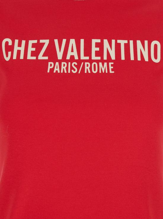 25SS 발렌티노 가라바니 반팔 티셔츠 6B3MG24D970QSJ Red - VALENTINO GARAVANI