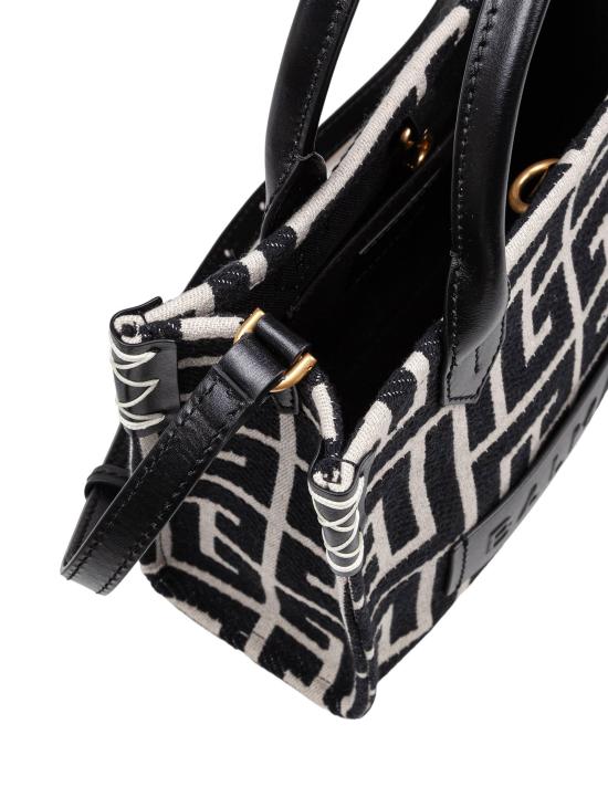 25FW 발망 숄더백 DN1FE818TJDCGFE IVORY BLACK - BALMAIN