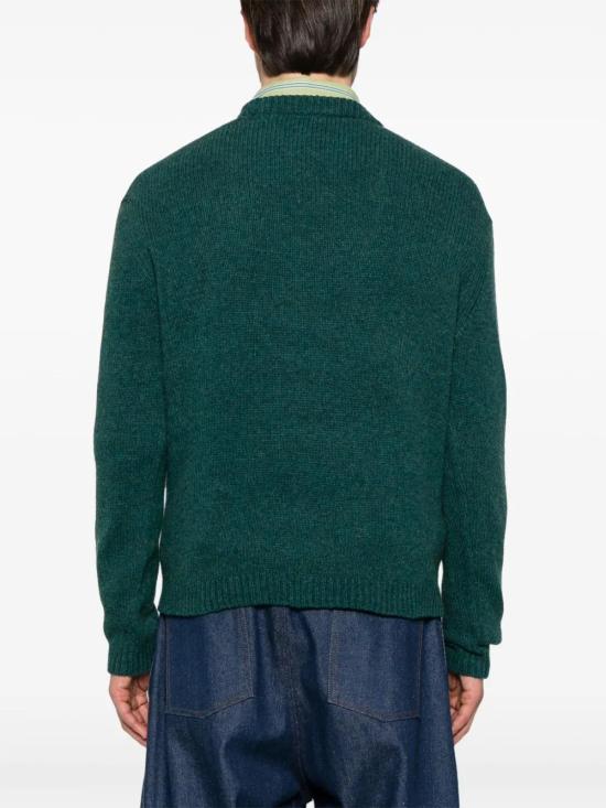  메종키츠네 스웨터 NM00809KH0002 green - MAISON KITSUNE