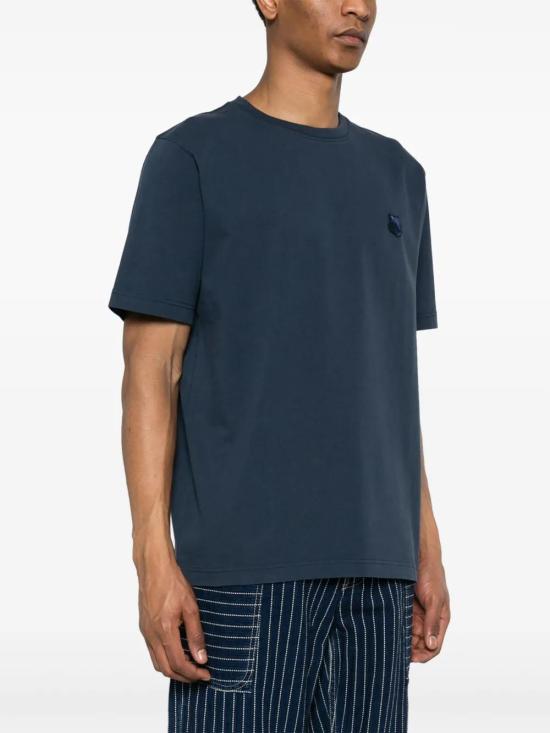  메종키츠네 반팔 티셔츠 MM00127KJ0118 blue - MAISON KITSUNE