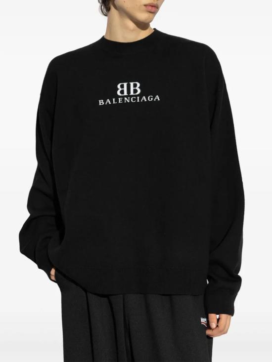  발렌시아가 긴팔 티셔츠 818420T1725 black - BALENCIAGA