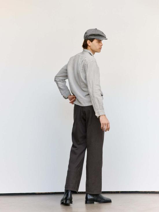  타이가 타카하시 반팔 셔츠 Lot.102 Sir Guy  숯염색 회색 - TAIGA TAKAHASHI