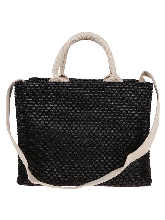 25SS 마르니 토트백 SHMP0077U0P3860Z1Q44 BLACK NATURAL DOM - MARNI