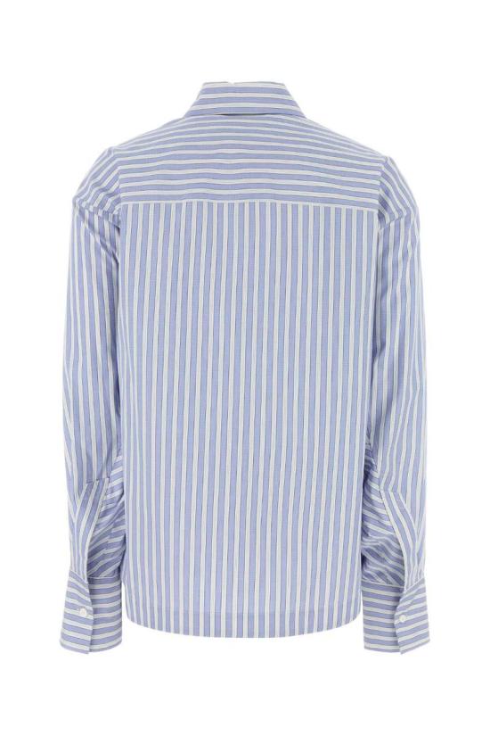 25SS 디 아티코 긴팔 티셔츠 250WCH00014CCC051AA 870 WHITENAVYBLUE - THE ATTICO