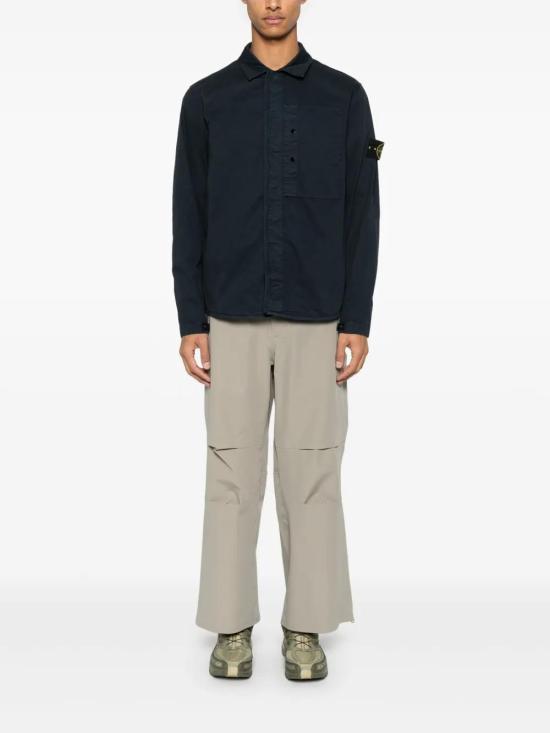  스톤 아일랜드 긴팔 셔츠 K1S151200033S0010 navy - STONE ISLAND