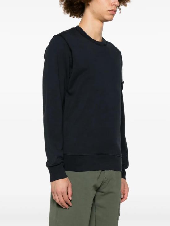  스톤 아일랜드 긴팔 티셔츠 K1S156100044S0051 navy - STONE ISLAND