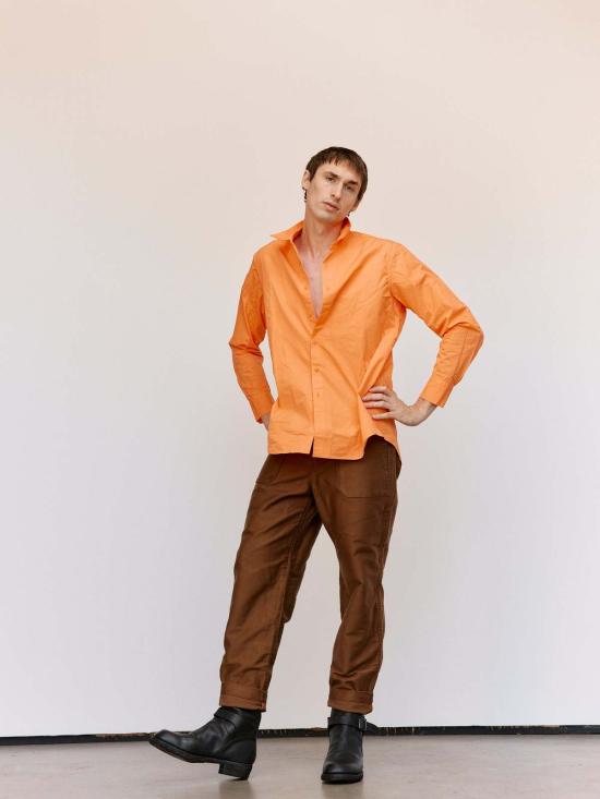  케이시 케이시 긴팔 셔츠 호박 H 카드 파비아노  호박 - CASEY CASEY